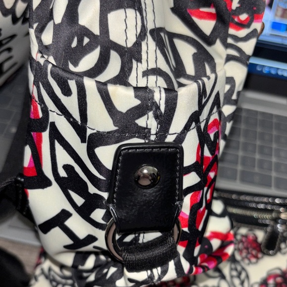 Coach Poppy Daisy Graffiti Floral Backpack and Pouch Bundle - Picture 5 of 15